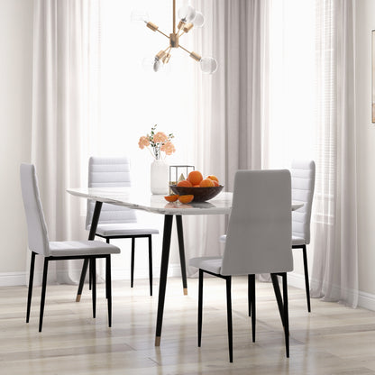 Modern Bar Stools with Backrest, White (Set of 2)