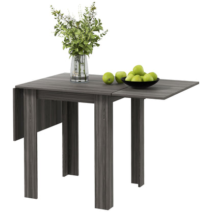 Folding Drop Leaf Dining Table for Small Spaces - Gray