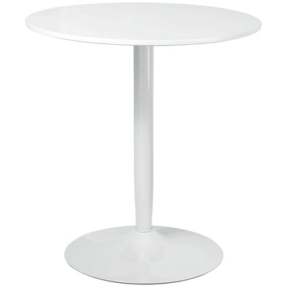 Modern Round Dining Table for 2 - White