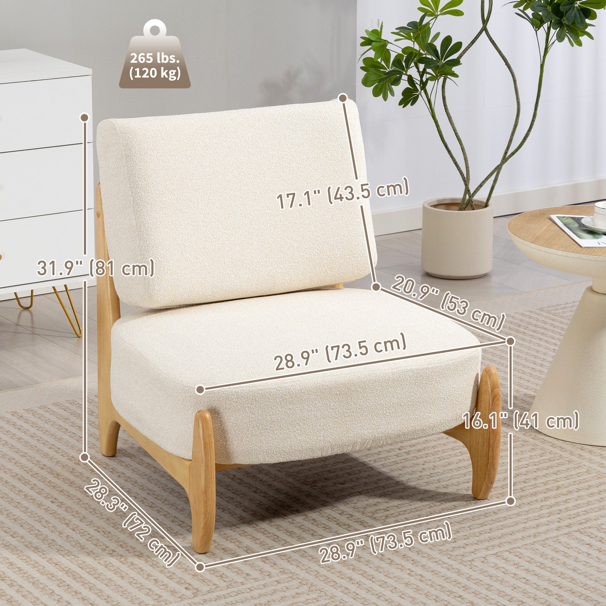 Modern Swivel Accent Chair with Tufted Back, Cream White