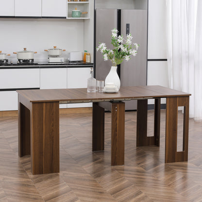 Extendable Dining Table for Small Spaces - Light Brown