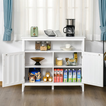 42" Storage Cabinet with 2 Doors and Adjustable Shelving, White