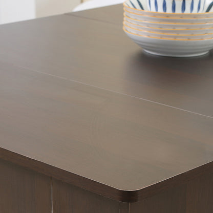 Extendable Dining Table for Small Spaces - Dark Brown